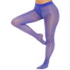 YiZYiF Women's Glossy Wet Look Footed Tights Zipper Yoga Pants High Waist Leggings Pantyhose Royal Blue Large view 3