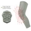 SZKANI Knee Pads Compression Leg Sleeve Knee Sleeve for All Sports Wrestling Protector Gear, Youth & Adult Sizes, 1 Pair of Knee Paded(Grey_S_2 Packs) view 3