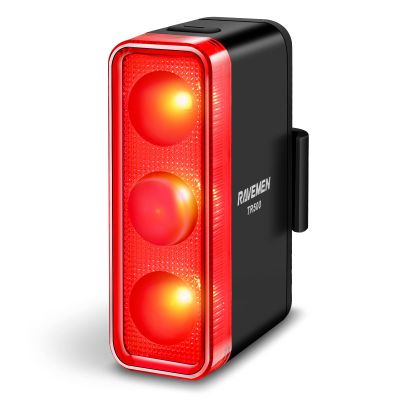 RAVEMEN TR500 500 Lumens Bike Tail Light for Daytime Night Riding, Brake Sensing Bike Rear Light with Side Visibility, 6 Light Modes, USB C Rechargeable Fit Round/Aero Seat Posts