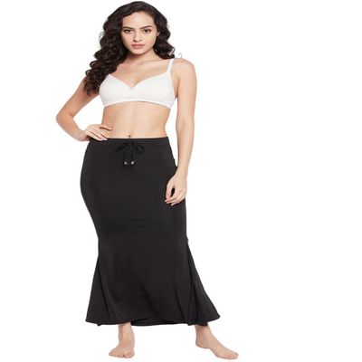 BE4ME.COM Lycra Saree Shapewear Petticoat for Women, Shapers for Women's Sarees Fish Cut Shapewear (Black)