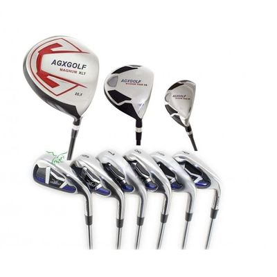 AGXGOLF: Men's Right Hand Cadet Length (-1 inch) Magnum XS-Tour Golf Club Set; w/Oversize Driver + 3 Wood + Hybrid Utility Iron + X-Tour Design 5-PW Irons + SW: Free Putter; USA Bilt!