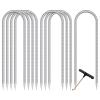 Trampoline Stakes high Wind, Heavy Duty Trampoline Anchors, Galvanized Steel Wind Stakes for Trampoline (NewU-stakes-8pcs) view 1