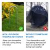 Trampoline Stakes high Wind, Heavy Duty Trampoline Anchors, Galvanized Steel Wind Stakes for Trampoline (NewU-stakes-8pcs) view 2