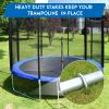 Trampoline Stakes high Wind, Heavy Duty Trampoline Anchors, Galvanized Steel Wind Stakes for Trampoline (NewU-stakes-8pcs) view 4