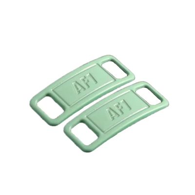 2PCS Sneaker Shoe Lace Charms for Nike Air Force 1 (AF1) | Personalize with Vibrant and Colorful Lace Charms for Nike Air Force 1 by And One(Bean Paste Green)