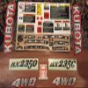 Decal Kit Tractor Decals Sticker Full Set *Restore +Applicator Tool OEM Compatibe with Kubota BX 2350 Tractor BX view 1