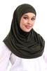 ihvan online, Womens Ready-to-Wear Instant Hijab with Matching Bonnet  Soft Breathable Modal One-Piece Headscarf, Full Coverage Stretch Hijab for Daily Wear, Prayer & Travel, Khaki view 1