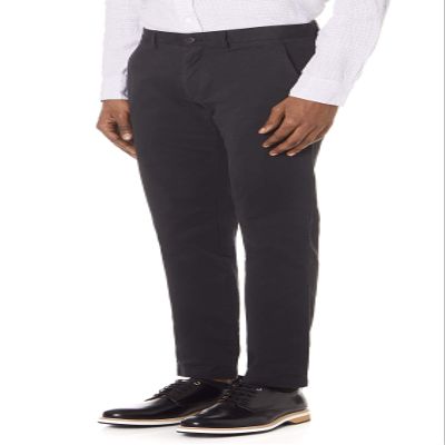Club Monaco Men's Connor Stretch Chinos, Black, 38