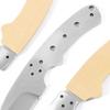 EZSMITH Knife Making Kit - Western Skinner - DIY Fixed Blade - (Blade Blank & Pinstock w/Yellowheart Pre-machined Handle Scales) - (USA Design) - (by KnifeKits) view 3