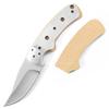 EZSMITH Knife Making Kit - Western Skinner - DIY Fixed Blade - (Blade Blank & Pinstock w/Yellowheart Pre-machined Handle Scales) - (USA Design) - (by KnifeKits) view 4