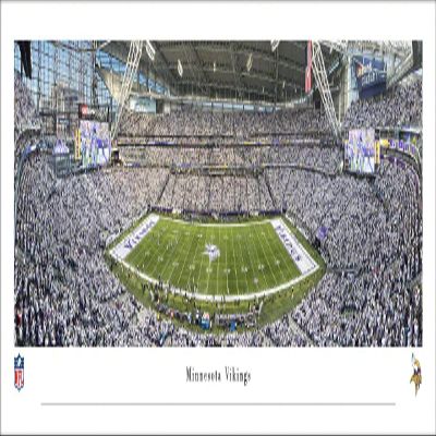Minnesota Vikings Whiteout Game - Unframed 40 x 13.5 Poster by Blakeway Panoramas
