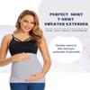 Pants Waist Extenders and Maternity Shirts Extenders Set, Gray, X-Large view 3
