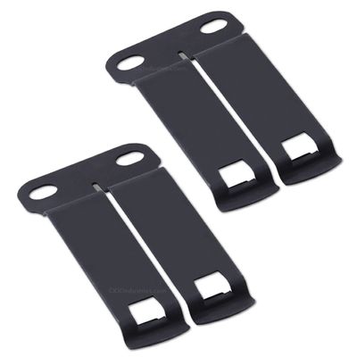 [2 Pack] Monoblock Gear Belt Clips - (No Hardware) - (1.50in Belts) - Inside-The-Waistband/IWB Customized Fit Concealed Carry Holster Mounting Attachment