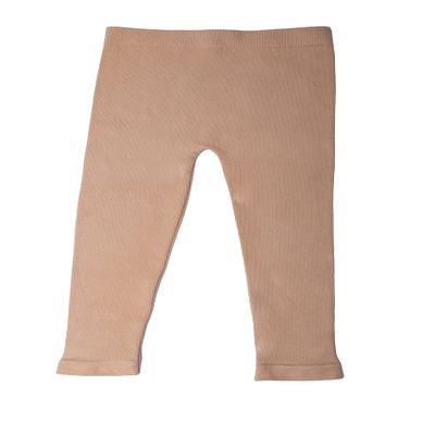 Silky Toes Baby Leggings, Toddler Seamless Soft Cotton Knit Pants for Girls and Boys (Warm Taupe 18-24)