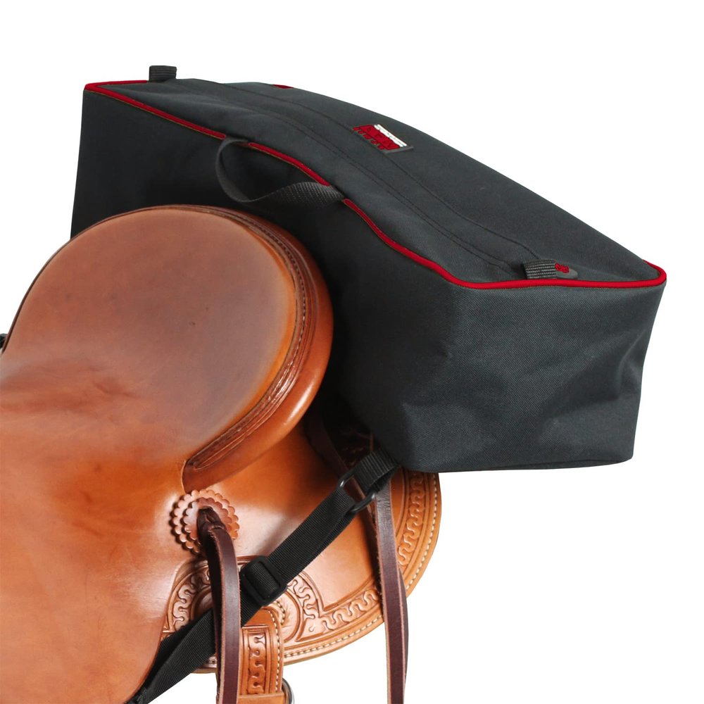 TrailMax Daytripper Horse Saddlebag; Double-Stitched, 600-D Polyester Saddle Bag, Saddle Bag for Trail Riding W/Sewn-in Liners for Shape Retention; Saddle Bags for Horses