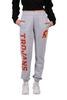 Ultra Game NCAA Women's Jogger Pants Active Logo Fleece Sweatpants, USC Trojan, Heather Gray, X-Large view 1