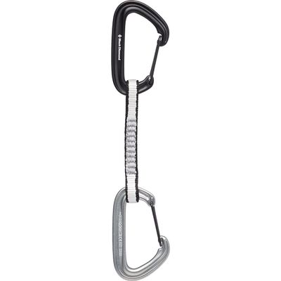 BLACK DIAMOND LiteWire Quickdraw | Lightweight Wiregate Carabiners | Durable Dogbone | Reliable Clipping for Trad & Sport Rock Climbing | 16 cm