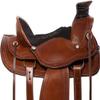 Lussoro Western Leather Roping Ranch Work Horse Saddle Tack, Breastplate & Reins and Free Beautiful Saddle pad (Size 13) view 2