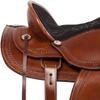 Lussoro Western Leather Roping Ranch Work Horse Saddle Tack, Breastplate & Reins and Free Beautiful Saddle pad (Size 14) view 3