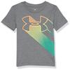 Under Armour Boys' Short Sleeve Logo Graphic T-Shirt, Lightweight & Breathable, Relaxed Fit, Pitch Gray Blaze, 4 view 1