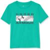 Under Armour Boys' Short Sleeve Baseball Graphic T-Shirt, Lightweight & Breathable, Relaxed Fit, Birdie Green Hardball, 4 view 1