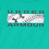 Under Armour Boys' Short Sleeve Baseball Graphic T-Shirt, Lightweight & Breathable, Relaxed Fit, Birdie Green Hardball, 4 view 2