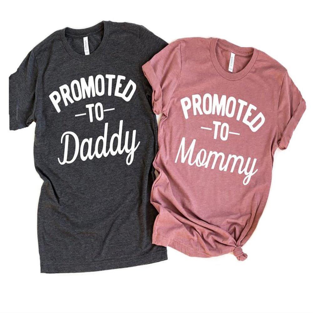 Southern Sisters Promoted to Daddy Shirts for Birth Announcement for New Dads His Small Heather Black