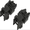 Evike Airsoft - Dual-Profile Rhino Flip-up Sights - Front & Rear (Color: Black) view 1