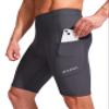 Bike Shorts for Men 3D Padded Bicycle Cycling Underwear Road Biking Biker Mountain Riding Cycle UPF 50+ Shorts Zipper Pockets?Dark Grey 3X-Large view 2