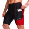 Bike Shorts for Men 3D Padded Bicycle Cycling Underwear Road Biking Biker Mountain Riding Cycle UPF 50+ Shorts Zipper Pockets?Black/Red 3X-Large view 2