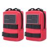 2 Pack Molle Pouches - Tactical Compact Water-Resistant EDC Pouch (Red) view 1