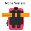 2 Pack Molle Pouches - Tactical Compact Water-Resistant EDC Pouch (Red) view 2