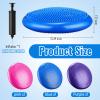 Leitee 3 Pcs Inflated Wobble Cushion Exercise Wiggle Seat for Sensory Flexible Seating Wobble Board Balance Disc Sensory Wiggle Seat Pad for Office Chair with Air Pump(Blue, Purple, Rose Red) view 2