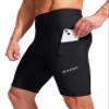 Bike Shorts for Men 3D Padded Bicycle Cycling Underwear Road Biking Biker Mountain Riding Cycle UPF 50+ Shorts Zipper Pockets?Black 3X-Large view 2