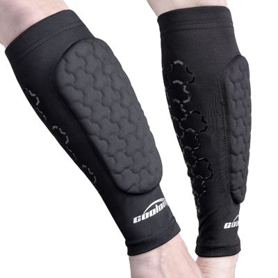 COOLOMG Football Forearm Pads with Stick Grips Padded Forearm Sleeves Adult Youth a Pair S