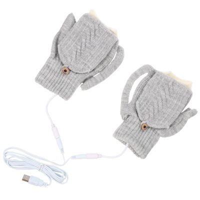 GLEAVI 1set Heated Thermal Gloves for Outdoor Activities Usb Rechargeable Breathable and Warm Hand Warmers for Skiing Riding and Cold Weather Use Holidays