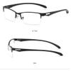 FREAZE Photochromic Eyeglasses Men Half Frame Reading Glasses Business Eyewear Light Weight Eye Care Readers Gray/tan Lenses (Color : Brown, Size : +2.5) view 3