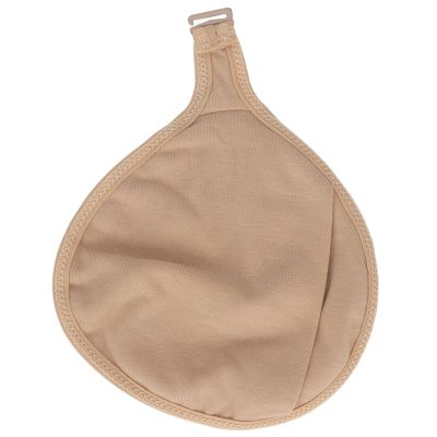 Breast Protective Pocket, Breast Protective Pocket Soft Breathable Portable Hook Cotton Fake Breast Protective Case for Mastectomy (S)