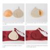 Breast Protective Pocket, Breast Protective Pocket Soft Breathable Portable Hook Cotton Fake Breast Protective Case for Mastectomy (S) view 2