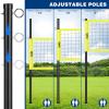 Fostoy Volleyball Net Outdoor, Professional Portable Volleyball Net Set with Adjustable Height Poles, Anti-Sag System, Soft Volleyball, Pump, Boundary Line and Carrying Bag for Backyard, Beach, Lawn view 2