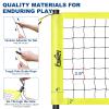 Fostoy Volleyball Net Outdoor, Professional Portable Volleyball Net Set with Adjustable Height Poles, Anti-Sag System, Soft Volleyball, Pump, Boundary Line and Carrying Bag for Backyard, Beach, Lawn view 4