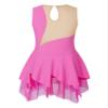 CHICTRY Girls Professional Figure Skating Dress Rhinestone Sleeveless Ice Skating Competition Dress Rose Pink 10 Years view 2