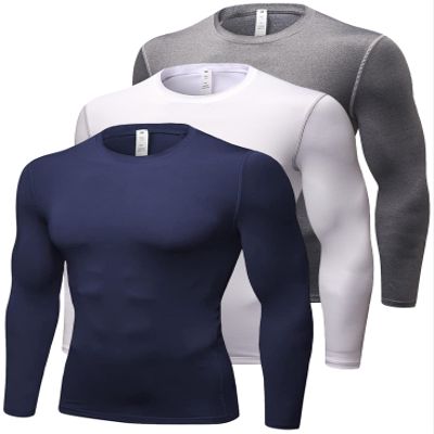 Compression Shirt Men Long Sleeve Thermal Workout Shirts Athletic Basketball Base Layer Undershirts Sports Top