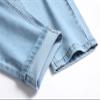 DGHM-JLMY Men's Casual Ripped Slim Jeans Stretchy Ripped Skinny Jeans Taped Jeans Stretch Destroyed Denim Pants (Light Blue,28) view 4