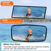 Boat Rear View Mirror 7"x14", Universal Marine Rearview Mirrors, Wide-angle Convex Boat Mirror for Ski Boats Pontoon Boat Water Sport Wakeboarding Surfing with 1/2"-1" Windshield Frames view 3