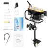BJTDLLX Outboard Motor, 225cc 4 Stroke 9HP Outboard Motor Propeller Boat Engine for Fishing, 360 Degree Steering Rotation Heavy Duty Single Cylinder Air-cooled Gas powered Boat Engine view 1