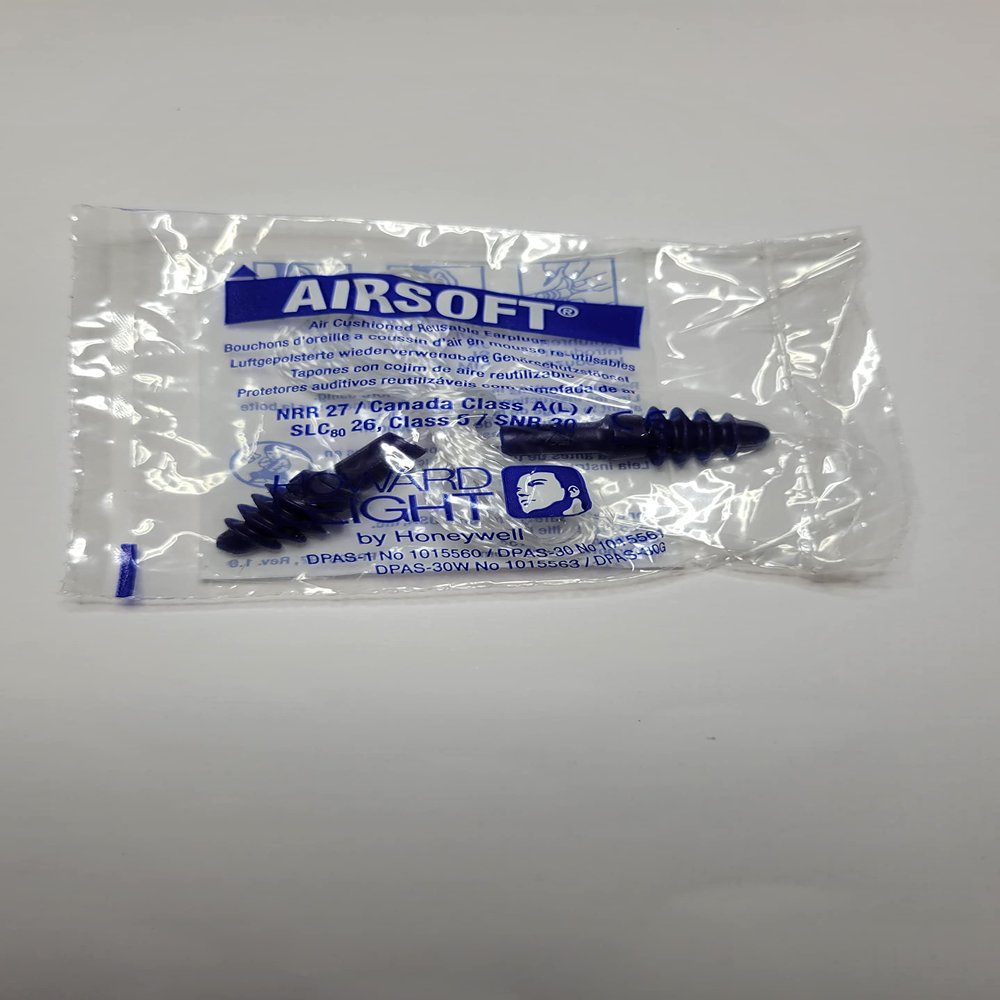 Howard leight Airsoft earplugs Corded with Plastic case 10 Pairs