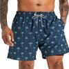 APTRO Men's Swim Trunks with Compression Liner 5 Inch Bathing Suit Beach Swimsuits #C207 2X view 2