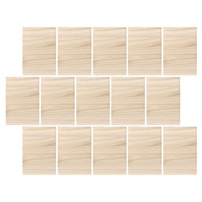 BESPORTBLE 15pcs Taekwondo Performance Breaking Boards Karate Training Wood Variety of Thicknesses for Home Gym Use