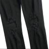 DGHM-JLMY Men's Ripped Zipper Denim Stretch Pants Knee Rips Zip Distressed Stretch Denim Pants Stretchy Fashion Holes Jeans (Black,28) view 4